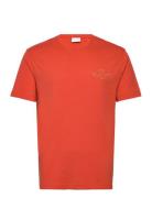 GANT Reg Tonal Shield Ss T-Shirt Orange