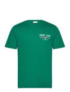 GANT Graphic Ss T-Shirt Grön