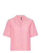 Pieces Pcapia 2/4 Shirt Mm Wvn Rosa
