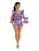 Barbie Deluxe Style Fashion Doll #8 In Metallic Purple Top And Sparkly...
