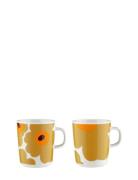 Marimekko Home Unikko Mug 2,5 Dl 2 Pcs Multi/patterned