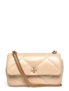 Tory Burch Kira Diamond Quilt Mini Flap Bag Kräm