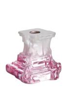 Kosta Boda Rocky Baroque Ljusstake Spicy Rose 95 Mm Rosa