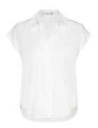 Mango Lyocell Sleeveless Shirt Vit