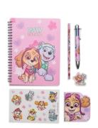 Paw Patrol Paw Patrol Piger, Skrivesæt Med Flerfarvet Pen Rosa