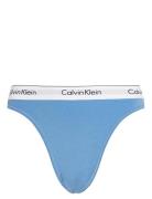 Calvin Klein High Leg Tanga Blå