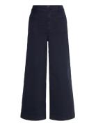 Lauren Ralph Lauren Stretch Chino Wide-Leg Cropped Pant Marinblå
