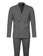 Lindbergh Plain Db Mens Suit Grå