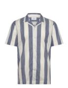 Lindbergh Striped Linen/Cotton Shirt S/Sstriped Linen/Cotton Shirt S/S...