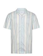 Lindbergh Striped Linen/Cotton Shirt S/Sstriped Linen/Cotton Shirt S/S...