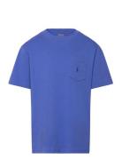 Ralph Lauren Kids Cotton Jersey Pocket Tee Marinblå