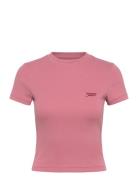 Tommy Jeans Tjw Slim Sh Script Tee Rosa