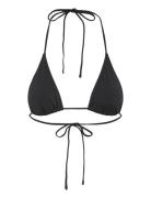 Weekday Strappy Triangle Bikini Top Svart