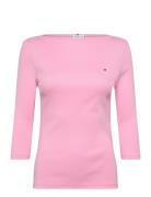 Tommy Hilfiger Slim Cody Boat-Nk 3/4Slv Rosa