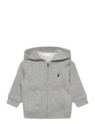 Ralph Lauren Baby Fleece Full-Zip Hoodie Grå