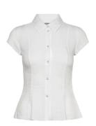 Weekday Fitted Shirt Top Vit