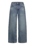 Weekday Missy Low Rise Loose Straight Leg Jeans Blå
