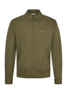 GANT Cotton Twill Jacket Khaki Green