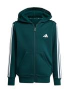 Adidas Sportswear J 3S Fl Fz Hd Blå