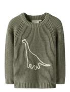 Lil'Atelier Nmmemlen Emb Knit Lil Grön