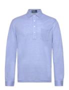 Polo Ralph Lauren Linen Pique-Lsl-Psh Blå