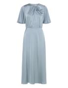 Bubbleroom Elora Satin Dress Blå