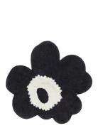 Marimekko Home Unikko Terry Bath Mat 73X74 Cm Svart