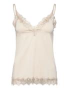 Rosemunde Rwbillie Sl Lace Strap Top Beige
