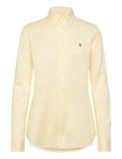 Polo Ralph Lauren Slim Fit Knit Cotton Oxford Shirt Gul