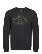 Wrangler Ls Graphic Tee Svart