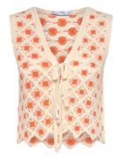 Mango Crochet Top With Ties Multi/patterned