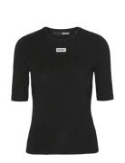 ROTATE Birger Christensen Short Sleeve T-Shirt Svart