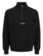Jack & J S Jjesoho Sweat Quarter Zip Hn Noos Jnr Svart