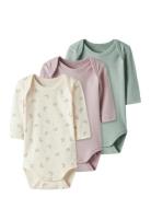 Name It Nbfbody 3P Ls Jet Rainbow Noos Rosa