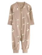 Lindex Pyjamas Dogs Aop Beige