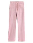 Lindex Trousers Velour Rosa
