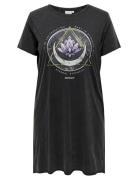 ONLY Carmakoma Carlucy Life Ss T-Shirt Dress Jrs Noos Svart
