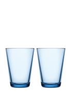 Iittala Kartio Tumbler 40Cl Aqua 2Pcs Blå