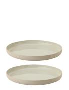 Stelton Emma Frokosttallerken Ø 19 Cm 2 Stk Grey Beige