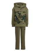 Adidas Sportswear Lk Camo Fl Set Khaki Green
