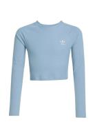 Adidas Originals Rib C Ls Tee Blå