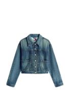 Tommy Jeans Pleated Trucker Jacket Ci2037 Blå