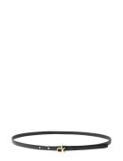 Calvin Klein Ck Buckle Skinny Belt 15Mm Svart