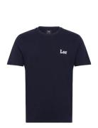 Lee Jeans Ss Small Logo Tee Marinblå