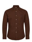 Polo Ralph Lauren Slim Fit Garment-Dyed Oxford Shirt Brun