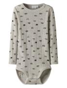 Name It Nmmwang Wool Needle Ls Body Grå