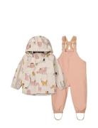 Liewood Manu Rainwear Set Rosa