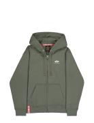 Alpha Industries Basic Zip Hoodie Sl Khaki Green