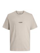 Jack & J S Jjesoho Tee Ss Crew Neck Noos Jnr Beige