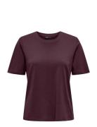 ONLY Onlonly S/S Tee Jrs Noos Burgundy